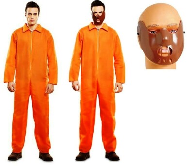 Vestito Carnevale Costume Carcerato Arancione CARNEVALE