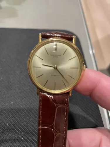 PATEK PHILIPPE 2591 CALATRAVA GUBELIN - 35mm - 18K GOLD CASE VINTAGE MEN'S WATCH