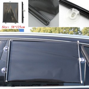 retractable shade window visor suv sun truck 125cm 2pcs blind glass