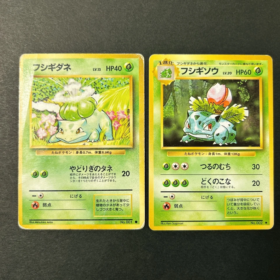 Charizard Venusaur Blastoise Base Set Old Back 9set Japanese Pokemon Card MP - Image 2 of 4