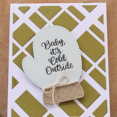 Winter Mittens / Gloves Cutting & Embossing Dies - Make your own Confetti Shaker - Picture 5 of 6