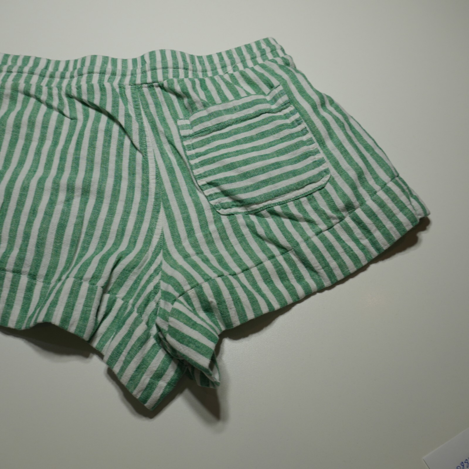 Universal Thread Shorts Small Green Vertical Stri… - image 6