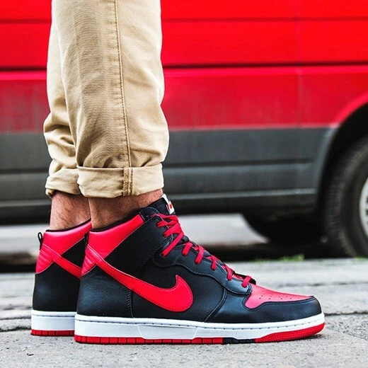 Embajada desaparecer Fraseología Nike Dunk High CMFT Bred Black Red White air jordan 1 retro OG Banned SB  Men 13 | eBay