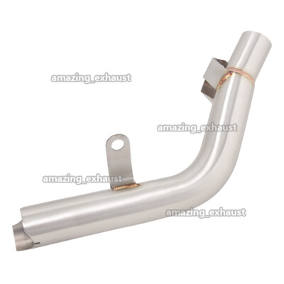 Gearaupts Exhaust Mid Link Pipe For Suzuki GSXR600 / GSXR750 (2011-2023) - Stainless Steel Slip-On Connector