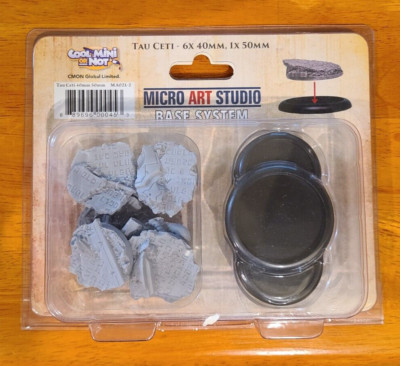 CMON Micro Art Studio Mini Base System - Tau Ceti - 6x 40mm, 1x 50mm bases - New