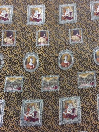 Small Silvered framed paintings on Scrolled background woven 50cm x 160cm wide - Picture 8 of 10