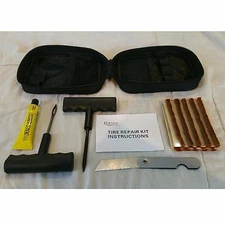 Tire Repair Kit | 25pc DIY Set Plug Patch Flat Tubeless ATV UTV RTV Side bySide 