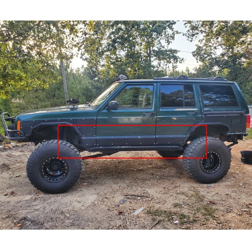 Brand New Lower Door Side Panel Armor For Jeep Cherokee XJ 4-Door 1984-2001 - Foto 8 di 12