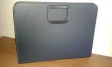 A3 Portfolio Folder Carrier Case in Black Faux Leather