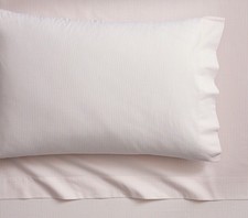 Pottery Barn Chambray Striped Organic Cotton Sheet Set Full US STOCK 