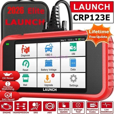 2026 LAUNCH CRP123E Elite OBD2 Scanner ABS SRS Code Car Diagnostic Tool Lifetime