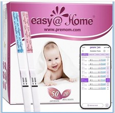 Easy Home 50 Ovulation Test Strips and 20 Pregnancy Test Strips Combo Kit