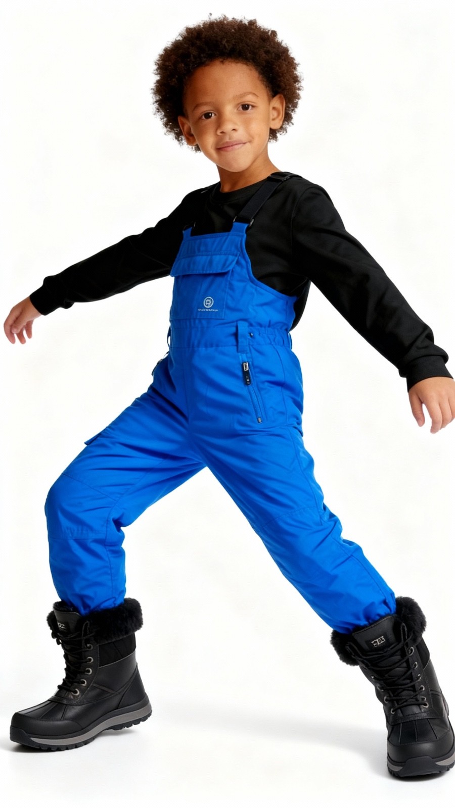 Kids Insulated One Piece Overalls Waterproof Snow Suit Ski B