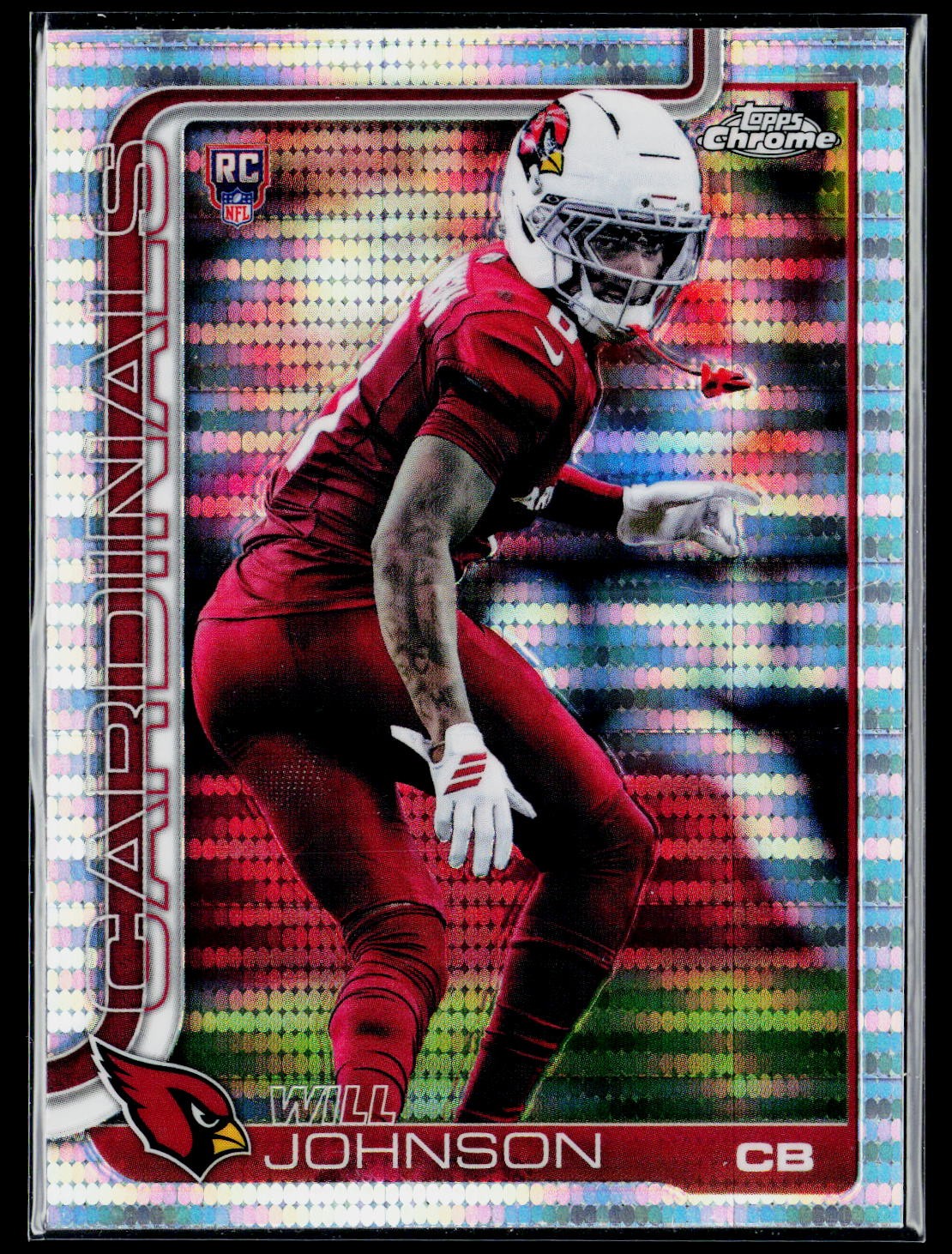 2025 Topps Chrome Will Johnson Pulsar Refractor Rookie 349