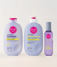 News Viral EOS Vanilla Cashmere Body Wash, Body Lotion,  Body Mist 3PC Set