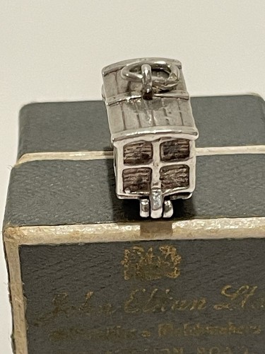 VINTAGE SILVER RARE OPENING NUVO RAILWAY GOODS CARRIAGE CHARM - Picture 2 of 12