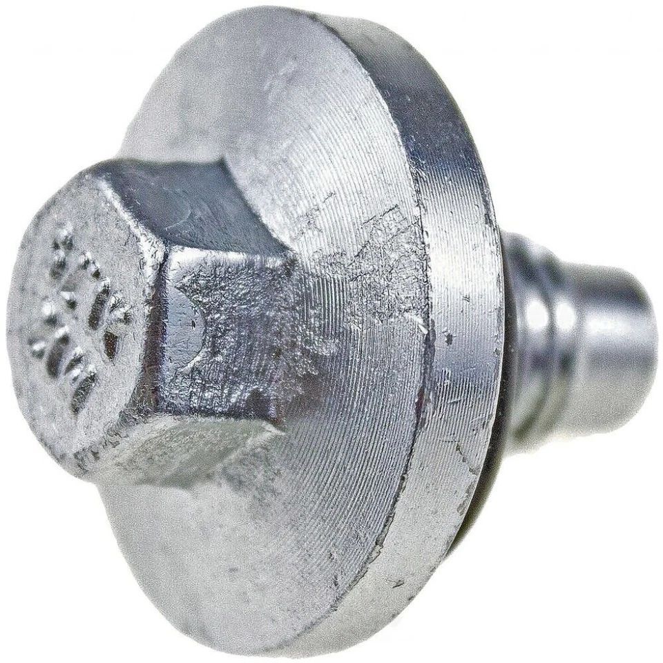 For Saturn SL/SL1/SL2 1991-2002 Engine Oil Drain Plug Silver Steel 3 Bolt Grade1 - Image 2 of 4