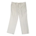 Dockers Pants Men 42 Off-White Classic Fit Khaki Chino Pleated Cotton Retro