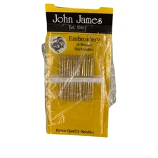 Colonial Needle John James Embroidery Crewel Needles Size 9 New Open Box