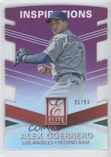 2015 Panini Elite Inspirations Die-Cut 35/93 Alex Guerrero #129 1s8