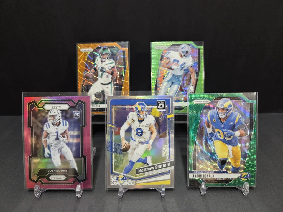 Paquete apilado NFL 2018-2025 - Mejor repaquete de 15 tarjetas 🔥 Prizm, Mosaic, SP, RC LEER Foto 2 de 4