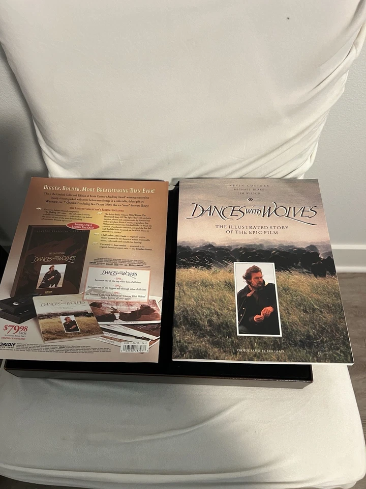 Dances with Wolves Limited Collector's Edition KEVIN COSTNER VHS Orion Opened - Image 4 of 4