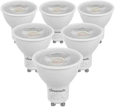 GU10 LED Light Bulbs Dimmable 5000K Daylight 6 Pack