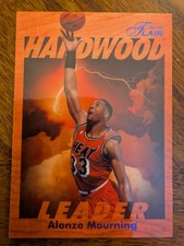 ALONZO MOURNING 1997-98 FLAIR HARDWOOD LEADER 14 MIAMI HEAT CHARLOTTE HORNETS