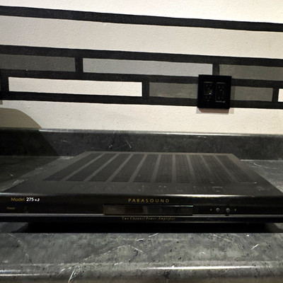 Parasound 275 v.2 2-Channel 90W Class AB Power Amplifier Black