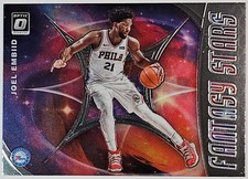 2019-20 Panini DonRuss Optic Fantasy Stars #3 Joel Embiid Philadelphia 76ers