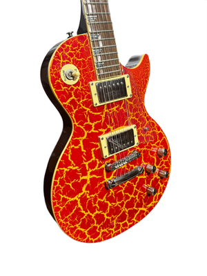 ギター Epiphone nuclear extreme red lespaul 2001 Epiphone Les Paul Nuclear Extreme Red/Yellow Crackle Solid
