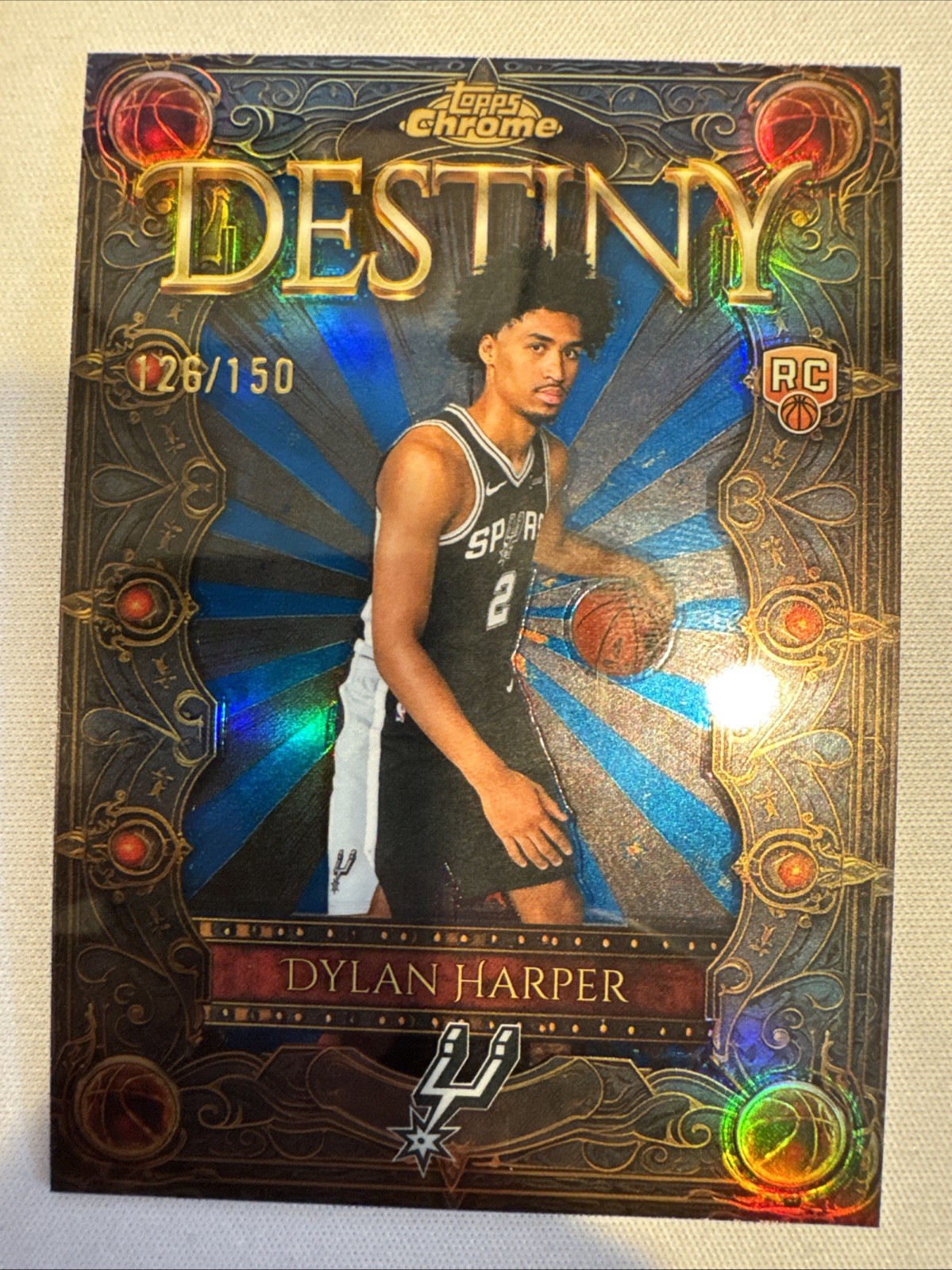 2025-26 Topps Chrome Blue /150 Destiny Dylan Harper #D-2