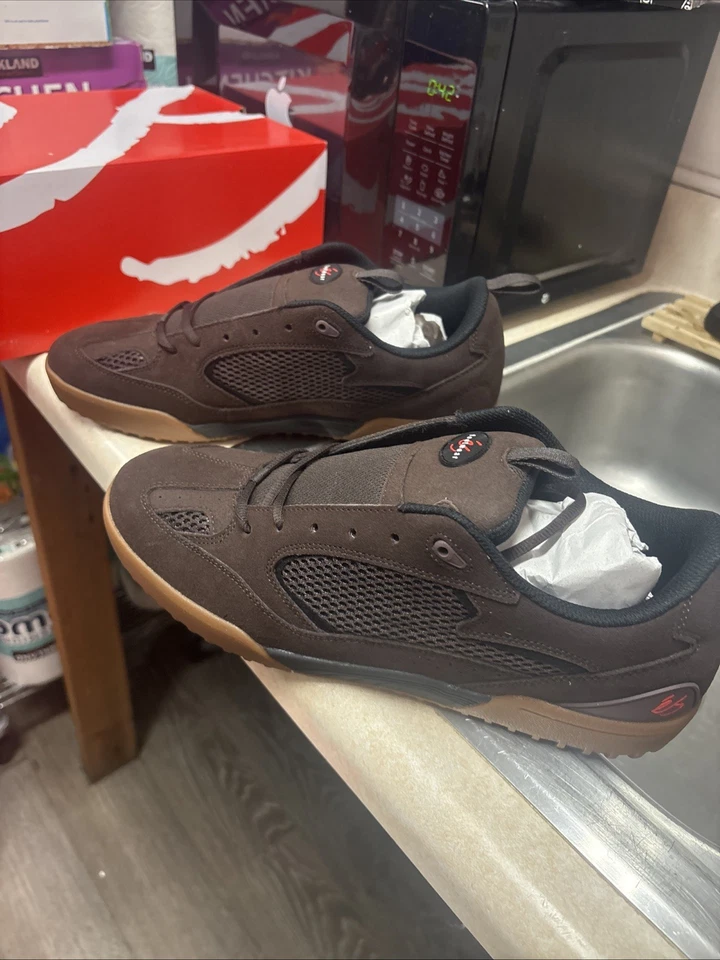 Zapatos Es Quattro Hombre Chocolate/Goma Nuevos En Caja Foto 3 de 4