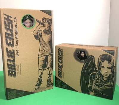 Billie Eilish ''Live LA  & ''All The Good Girls Go To Hell'' Doll Set SEALED