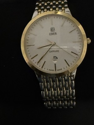 Cover Switzerland Men Watch In Gold And Silver Accents