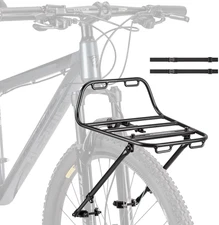Bike Front Rack - Front Bicycle Cargo Rack with Struts - Front Mount Aluminium P