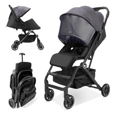 Lightweight Baby Stroller for Airplane, Compact Travel Pushchair with Retractabl