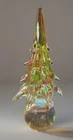 Vintage  Murano Hand Blown Glass Christmas Tree Figurine, 12 inch,  Art decor