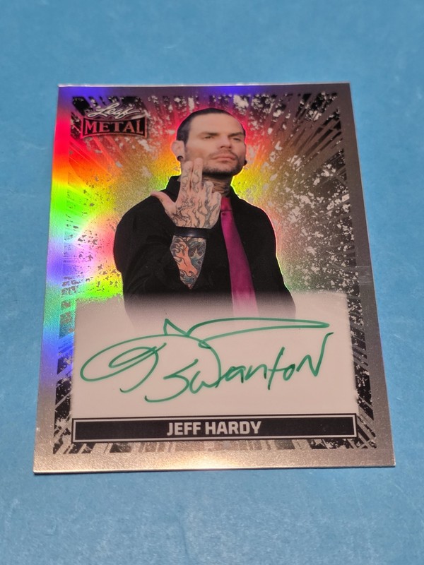 2026 Leaf Metal Ring Kings Jeff Hardy Auto Inscription On Card Autograph #10/10