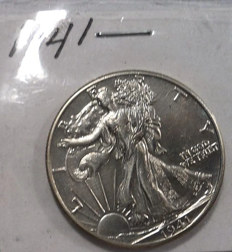 1941 Walking Liberty Silver Half Dollar AU/UNC