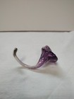 Hand Blown Glass Purple Flower Excellant Condition — photo 6