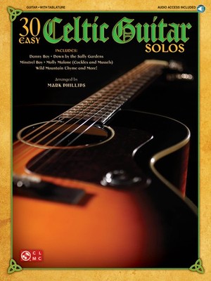 30 Easy Celtic Guitar Solos Tab Sheet Music Mark Phillips Song Book Online Audio