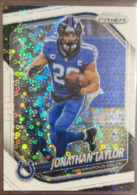 2025 Panini Prizm Football Jonathan Taylor #108 White Sparkle