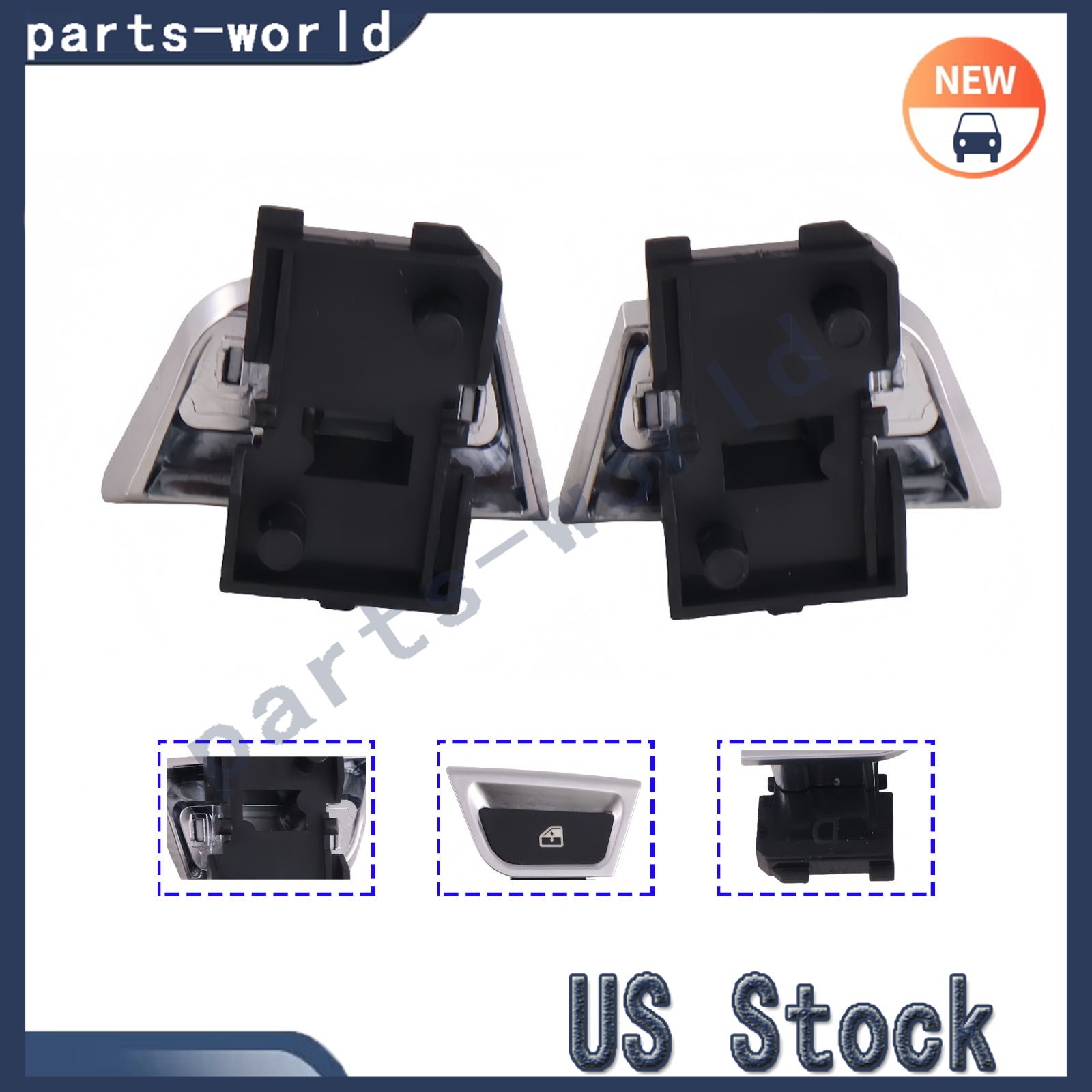 Power Window Control Button Supporter Pair For Ferrari California T 309096