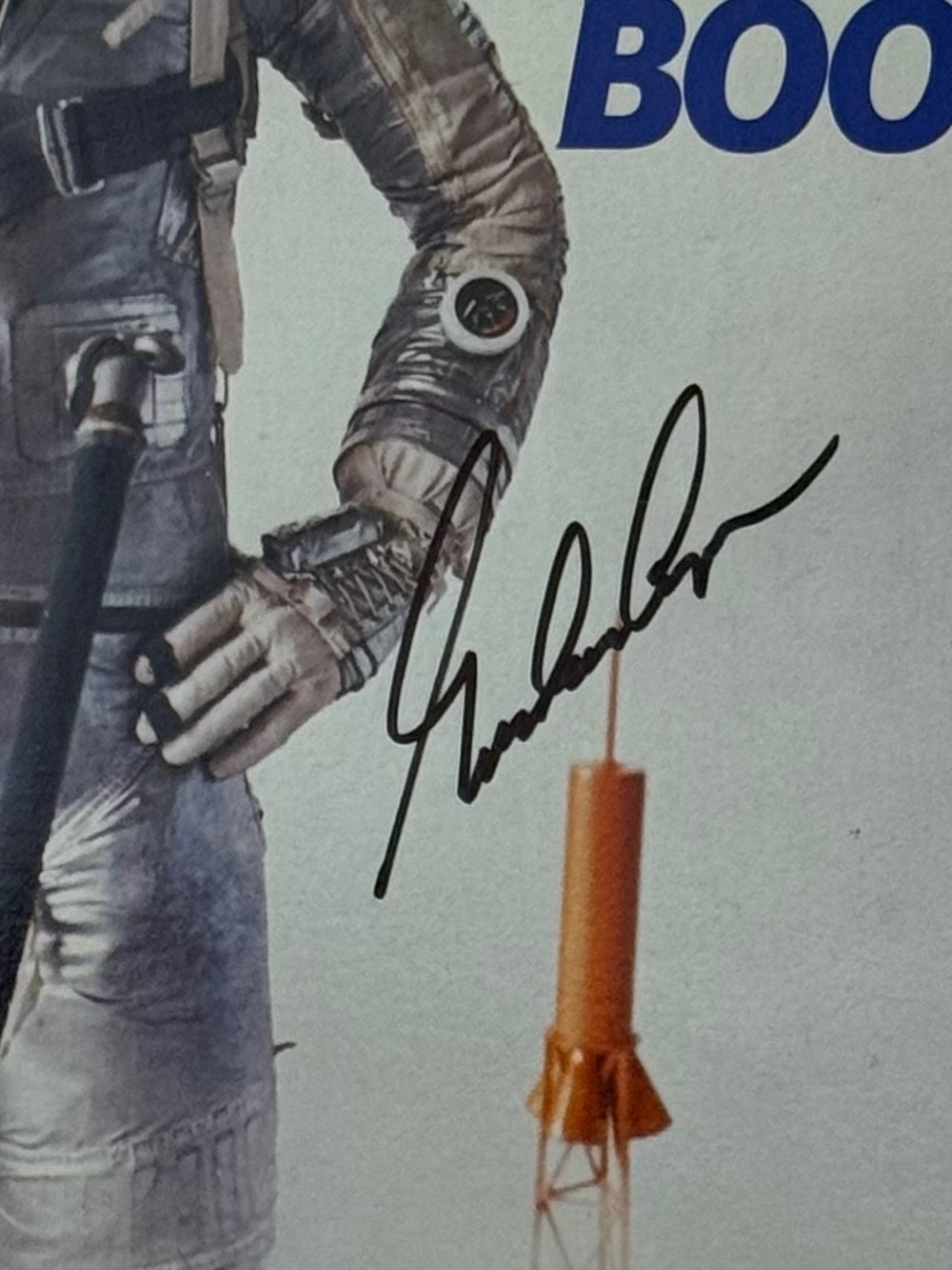 L. GORDON COOPER ASTRONAUT AUTOGRAPHED SIGNED NON INSCRIBED BOOK SCCS VERIFIED