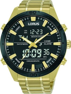 Lorus Herrenuhr analog-digital Quarzwerk mit Metallarmband RW646AX9