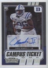 2021 Contenders Draft Picks College Campus Ticket 55/99 Chris Rumph II Auto pm6