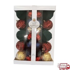 Multicolor Shatterproof Christmas Ornaments Set 62 Pieces Durable Holiday Decor
