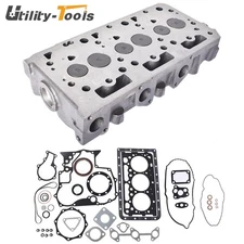 New Complete Cylinder Head With Valves & Full Gasket Kit For Kubota RTV900 D902