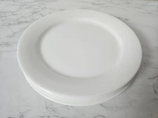 Four Wedgwood GOURMET 7 3/4" Salad Plates White Bone China Professional NEW #68i